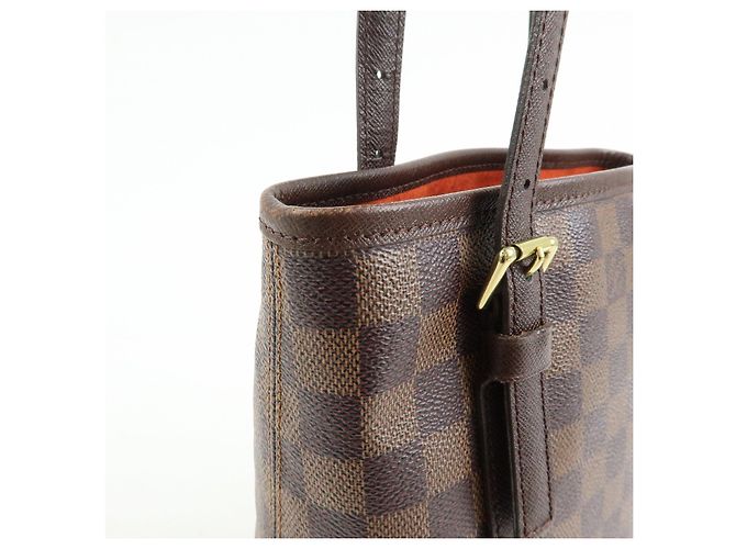 Borsa Louis Vuitton Damier Marais Tote Bag Damier Ebene N42240 - vista 12