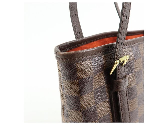 Borsa Louis Vuitton Damier Marais Tote Bag Damier Ebene N42240 - vista 14