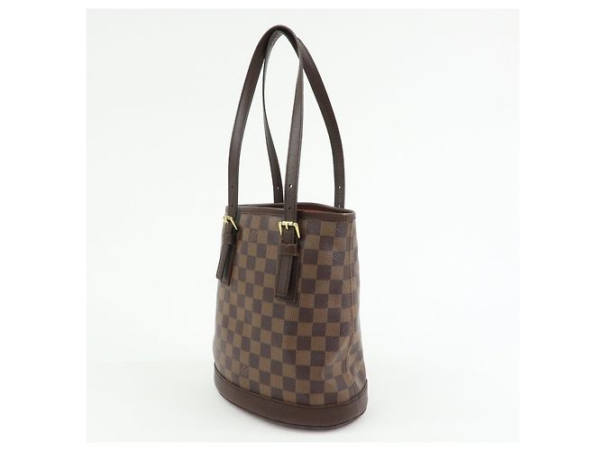 Borsa Louis Vuitton Damier Marais Tote Bag Damier Ebene N42240 - vista 3