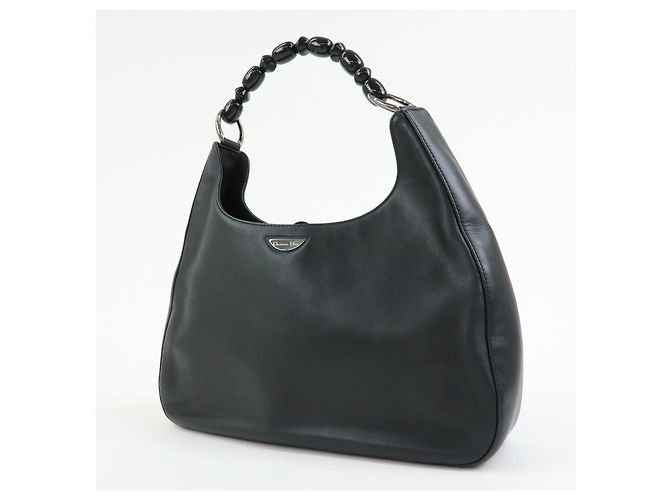 Borsa a tracolla e borsa a mano Christian Dior Malice Pearl in pelle Nero - vista 3