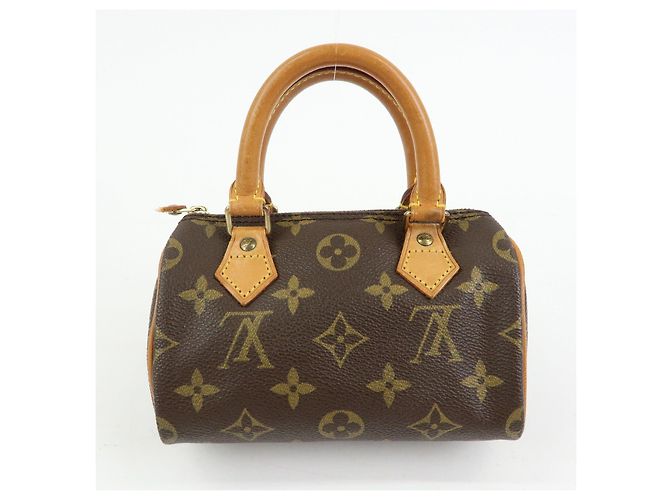 Borsa a mano Louis Vuitton Monogram Mini Speedy Brown M41534 - vista 2