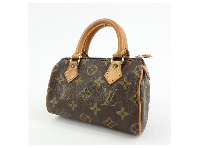 Borsa a mano Louis Vuitton Monogram Mini Speedy Brown M41534 - vista 3