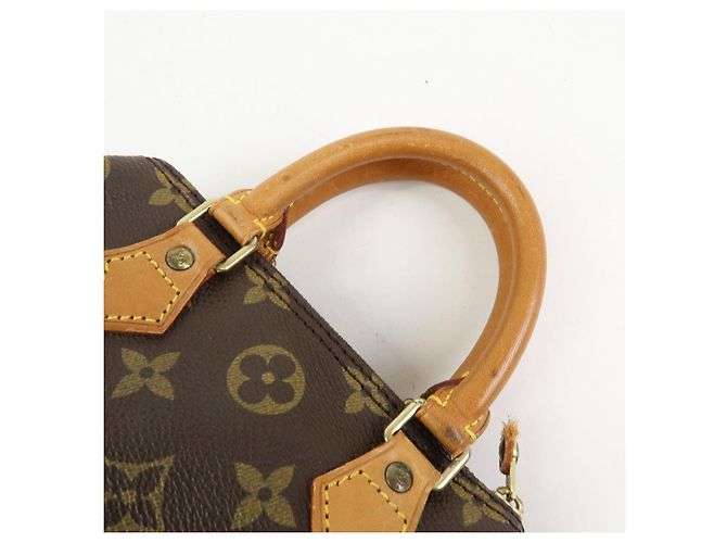 Borsa a mano Louis Vuitton Monogram Mini Speedy Brown M41534 - vista 6