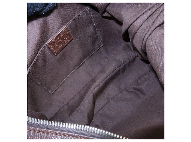 Borsa a tracolla e borsa a mano GUCCI Sherry GG Canvas Leather Brown 145812 - vista 17