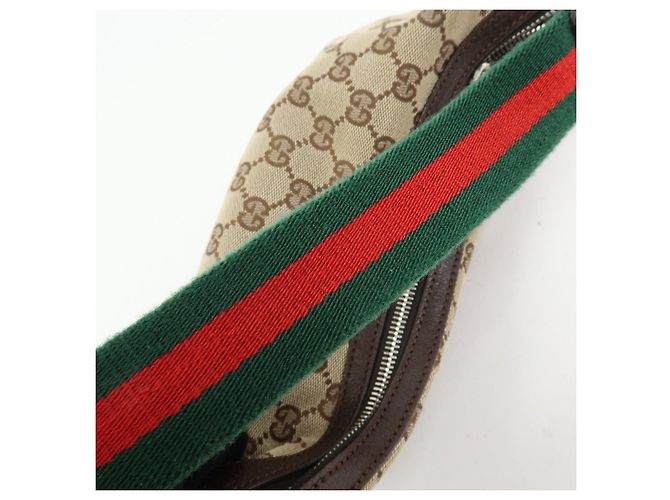 Borsa a tracolla e borsa a mano GUCCI Sherry GG Canvas Leather Brown 145812 - vista 7