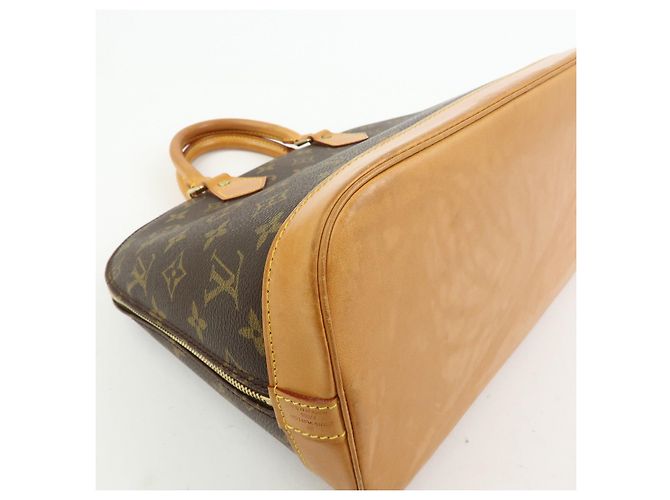 Louis Vuitton Monogram Alma PM Canvas Leather Hand Bag Brown M51130 - vista 11