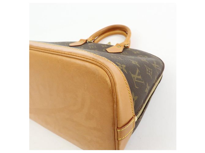 Louis Vuitton Monogram Alma PM Canvas Leather Hand Bag Brown M51130 - vista 12