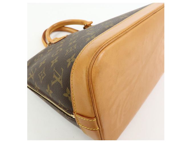 Louis Vuitton Monogram Alma PM Canvas Leather Hand Bag Brown M51130 - vista 13