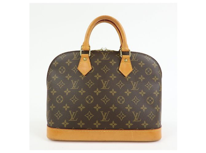 Louis Vuitton Monogram Alma PM Canvas Leather Hand Bag Brown M51130 - vista 2