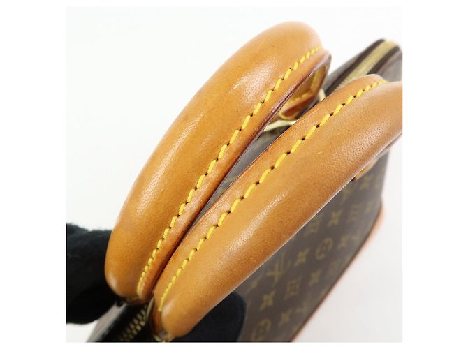 Louis Vuitton Monogram Alma PM Canvas Leather Hand Bag Brown M51130 - vista 7