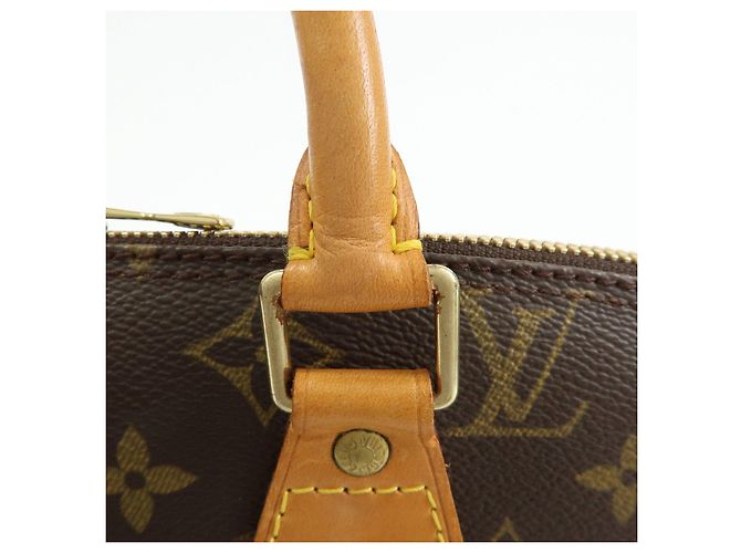 Louis Vuitton Monogram Alma PM Canvas Leather Hand Bag Brown M51130 - vista 8