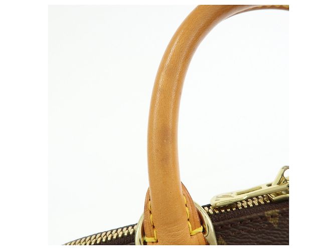 Louis Vuitton Monogram Alma PM Canvas Leather Hand Bag Brown M51130 - vista 9