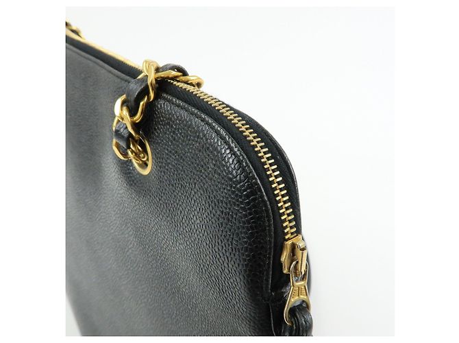 CHANEL COCO Mark Caviarskin Chain Shoulder Bag Tote Bag Black A03578 - view 16