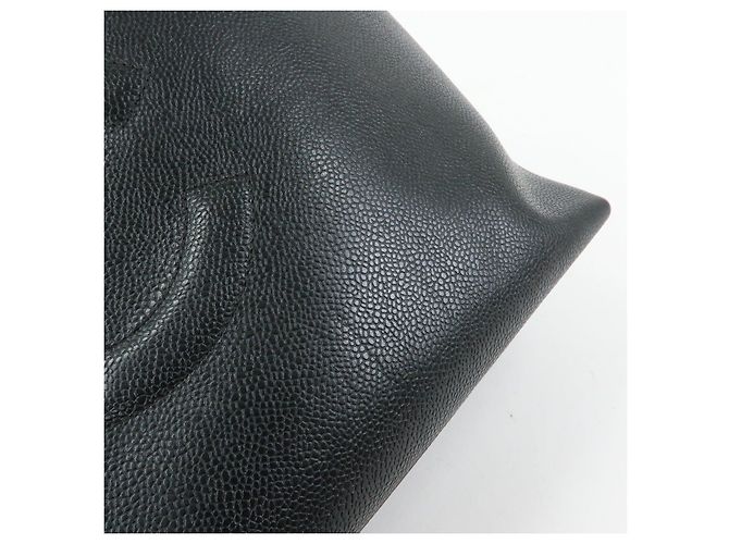 CHANEL COCO Mark Caviarskin Chain Shoulder Bag Tote Bag Black A03578 - view 17
