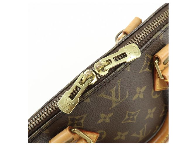 Borsa a mano Louis Vuitton Monogram Alma PM Brown M51130 - vista 20