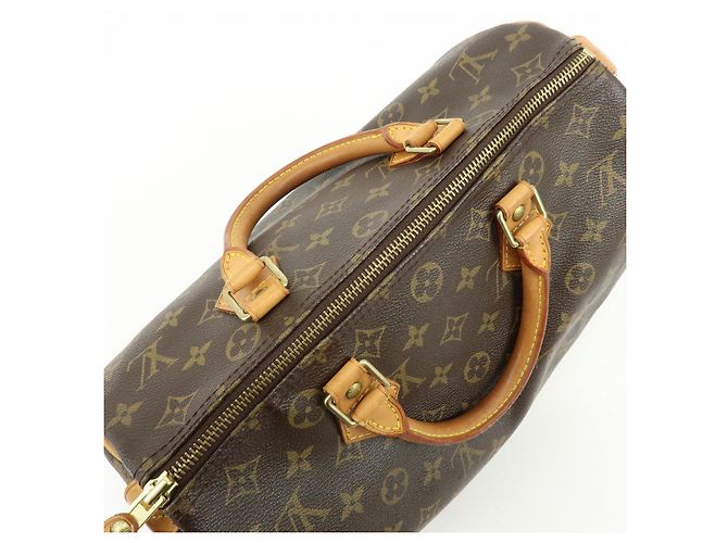 Borsa a mano Louis Vuitton Monogram Speedy 30 Boston Bag Brown M41526 - vista 20