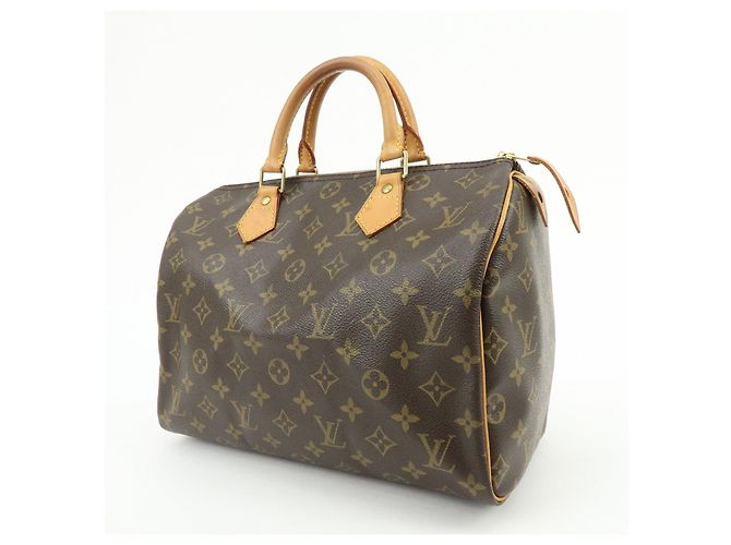 Borsa a mano Louis Vuitton Monogram Speedy 30 Boston Bag Brown M41526 - vista 3