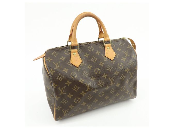 Borsa a mano Louis Vuitton Monogram Speedy 30 Boston Bag Brown M41526 - vista 4
