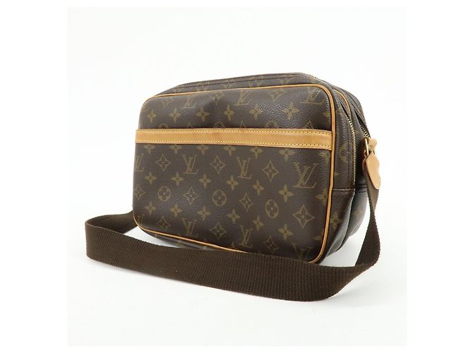Louis Vuitton Monogram Reporter PM Shoulder Crossbody Bag Brown M45254 - vista 3