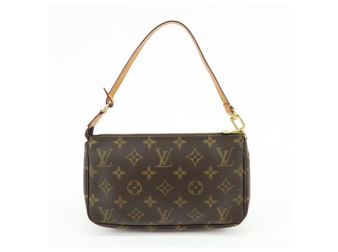 Louis Vuitton Monogram Pochette Accessoires Pouch Hand Bag Brown M51980 - Ansicht 2