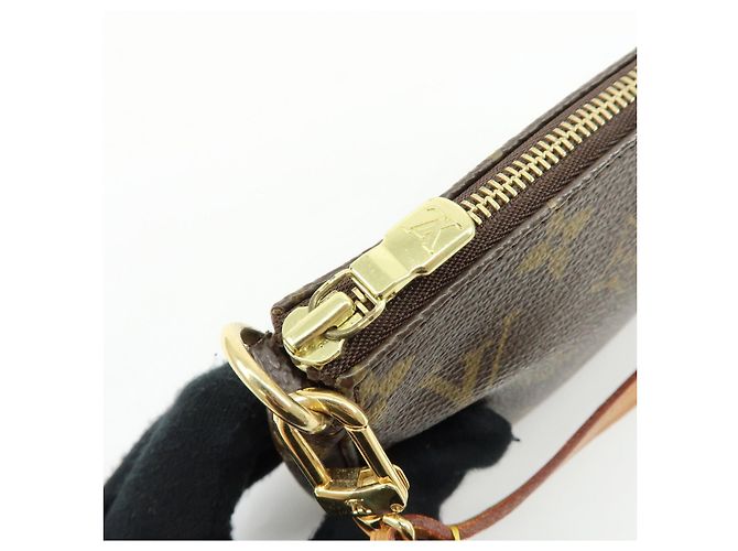 Louis Vuitton Monogram Pochette Accessoires Pouch Hand Bag Brown M51980 - Ansicht 20