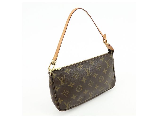 Louis Vuitton Monogram Pochette Accessoires Pouch Hand Bag Brown M51980 - Ansicht 4