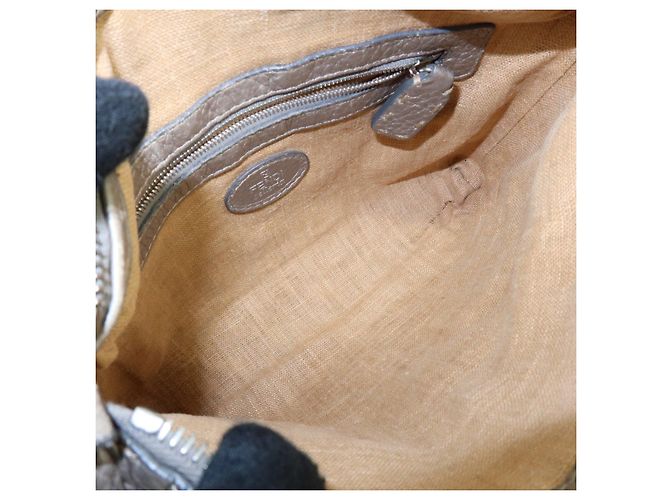 FENDI Selleria Borsa a tracolla in pelle Greige 8BT092 - vista 20
