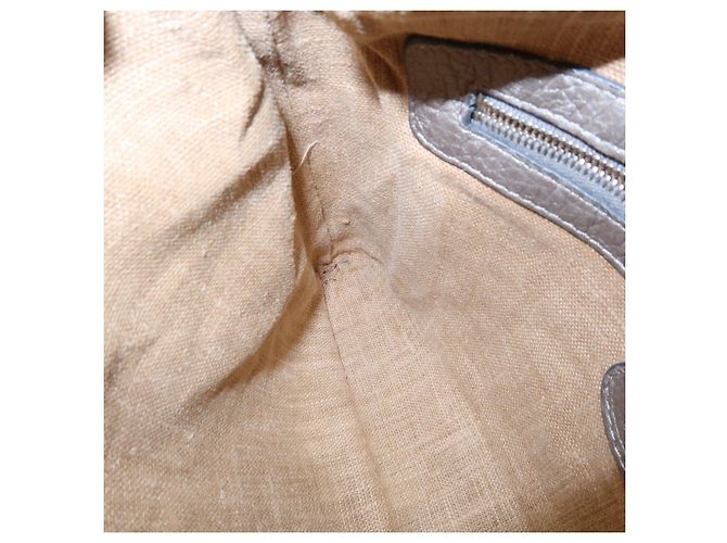 FENDI Selleria Borsa a tracolla in pelle Greige 8BT092 - vista 21