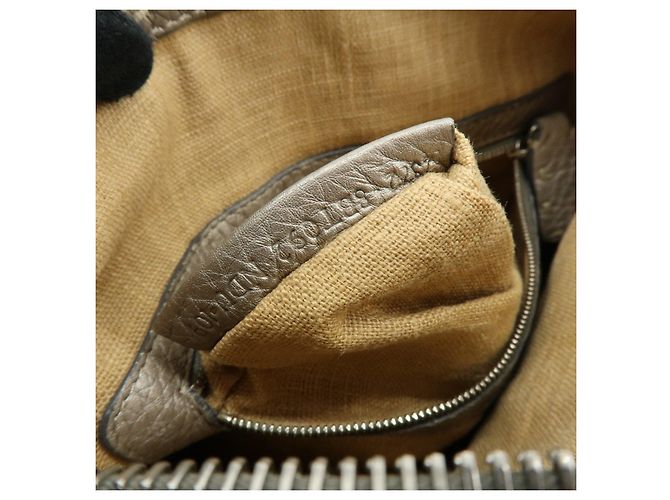 FENDI Selleria Borsa a tracolla in pelle Greige 8BT092 - vista 24