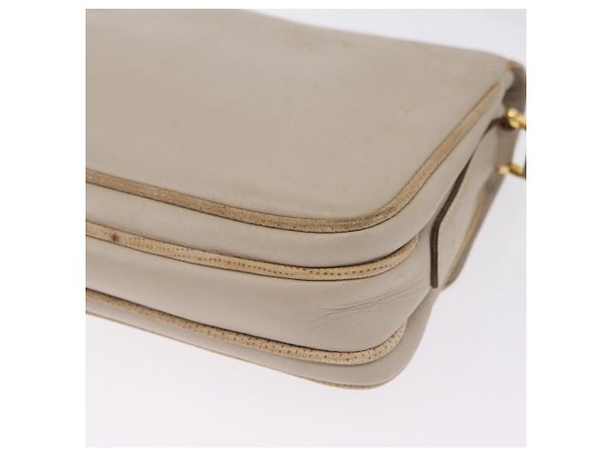 Céline CELINE Shoulder Bag Leather Beige Gold Auth mr3163 - Jerrillo - vista 15