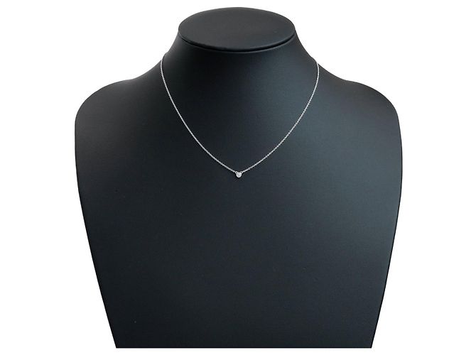 Collana Tiffany & Co By The Yard 1P Diamante SV925 Argento - vista 6