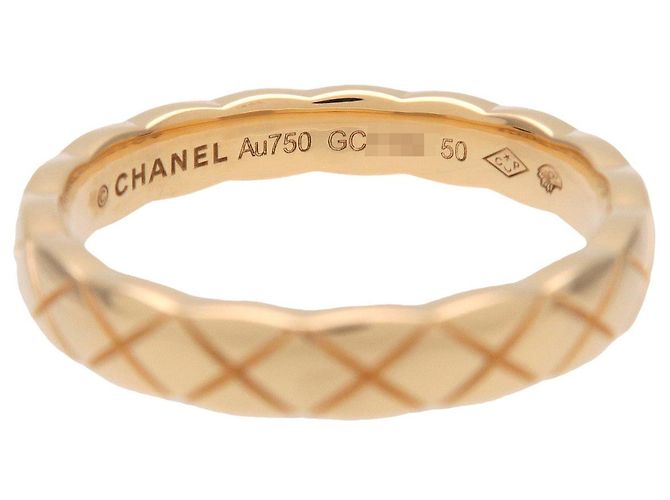 Anello Mini CHANEL COCO Crush K18 750YG Oro Giallo #50 US5.25 J11794 - vista 4