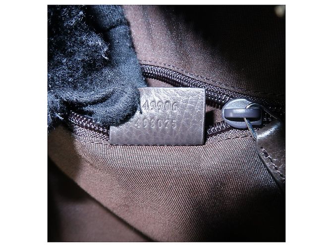 Zaino GUCCI GG Canvas Leather Brown 449906 - vista 11