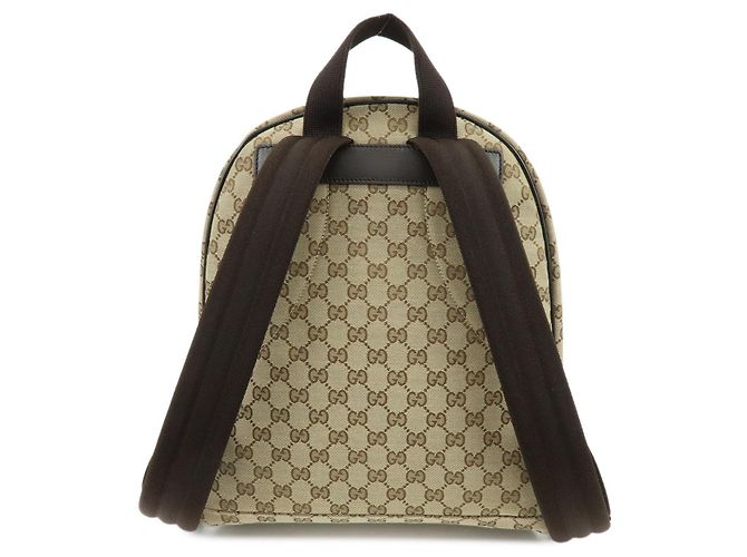 Zaino GUCCI GG Canvas Leather Brown 449906 - vista 2