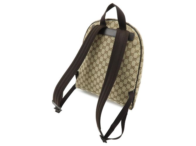 Zaino GUCCI GG Canvas Leather Brown 449906 - vista 4