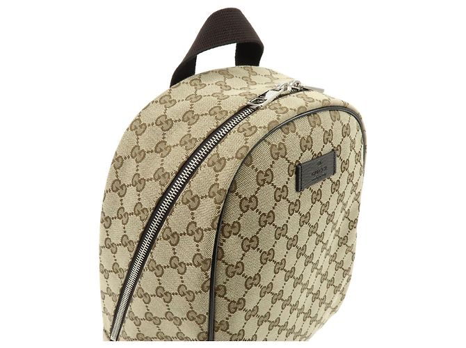 Zaino GUCCI GG Canvas Leather Brown 449906 - vista 7