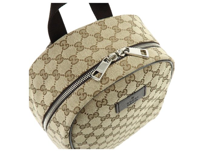 Zaino GUCCI GG Canvas Leather Brown 449906 - vista 8