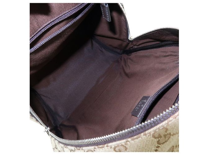 Zaino GUCCI GG Canvas Leather Brown 449906 - vista 9