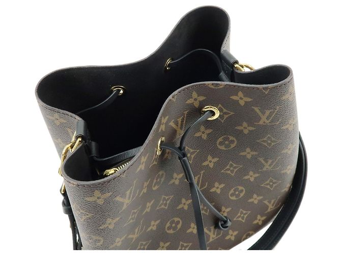 Néonoé Borsa a tracolla Louis Vuitton Monogram Neo Noe Noir M44020 - vista 8