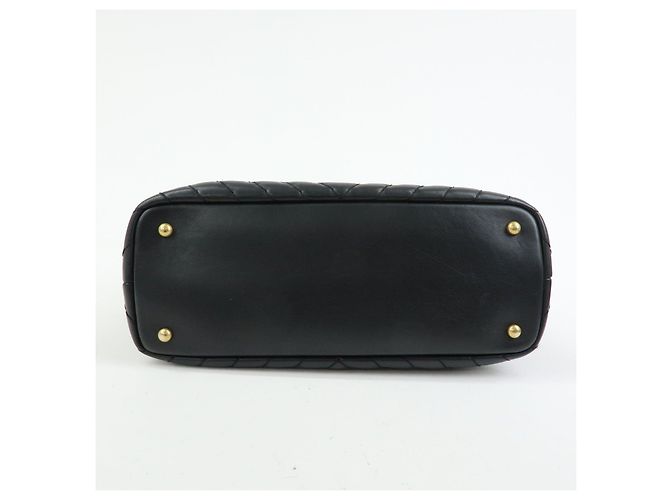 Borsa a tracolla e tote CHANEL in pelle di vitello con cuciture a V e catena, Nero - vista 5