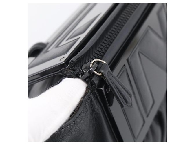 FENDI Shoulder Bag Leather Black Silver 8BN179 Auth mr3186V - Jerrillo - vista 17
