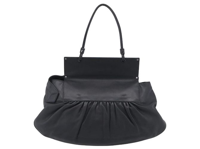 FENDI Shoulder Bag Leather Black Silver 8BN179 Auth mr3186V - Jerrillo - vista 3