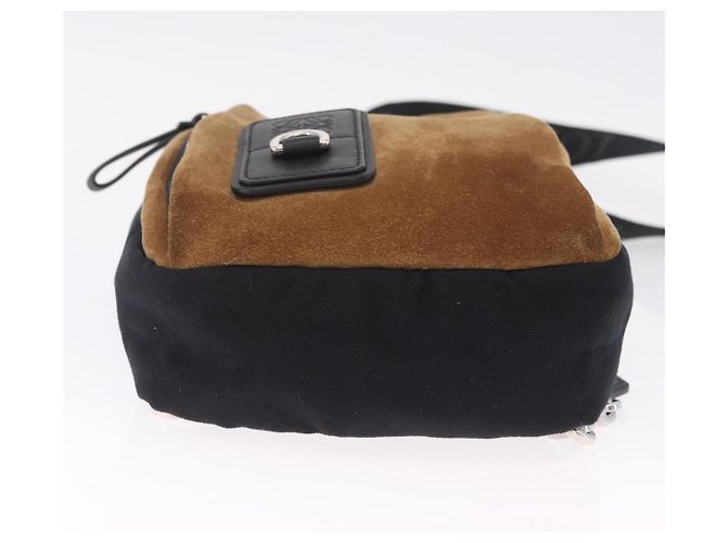 LOEWE Body Bag Suede BFLXFXSX01-1628 Brown Silver Auth RV038V - Jerrillo - vista 12