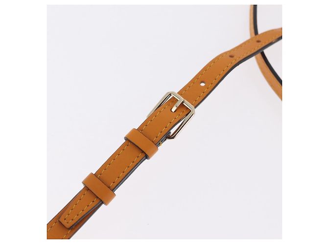 Valextra Micro Igide Hand Bag Leather 2way Orange Silver Auth 208395V - Jerrillo - vista 17