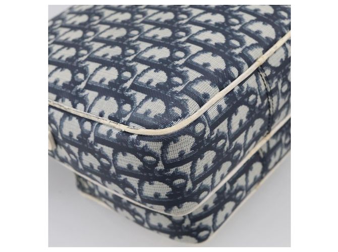 Christian Dior Trotter Canvas Shoulder Bag PVC Blue Silver Auth 211947 - Jerrillo - vista 13