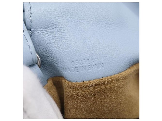 LOEWE Flamenco Bag Leather Maruha Mario Collaboration Light Blue Auth 210374SAM - Jerrillo - vista 19