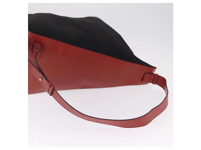 LOEWE Anton Shoulder Bag Suede Brown Gold Auth ka6903 - Jerrillo - vista 7