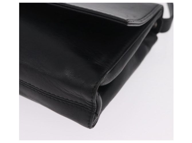 Céline CELINE Shoulder Bag Leather Black Silver Auth ka6958 - Jerrillo - vista 15