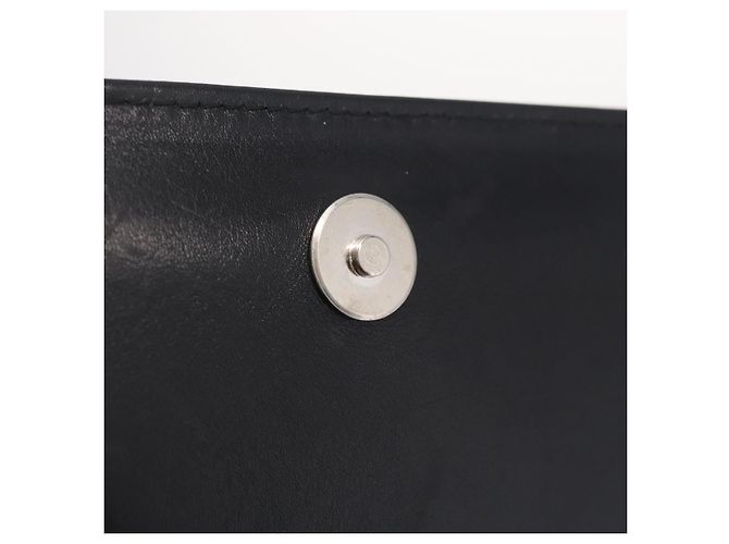 Céline CELINE Shoulder Bag Leather Black Silver Auth ka6958 - Jerrillo - vista 19