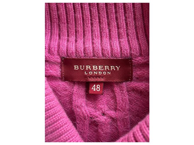 Burberry rosa Cable Knit Button-Up Cardigan - Ansicht 5